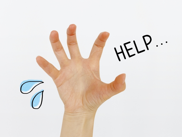 トイレで転倒！ 緊急支援！